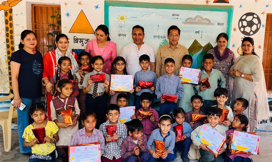 ओआरएफ की प्रतियोगिता का हुआ सफल आयोजन, खंड बरवाला के बच्चों ने दिखाई पढ़ने में अपनी महारत